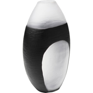 Vase Shadow noir et blanc 41cm Kare Design