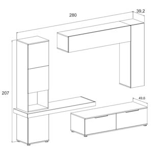 Oresteluchetta Parete soggiorno KERRY CASHMERE