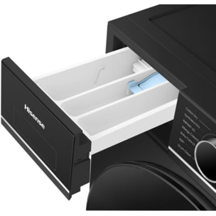 Lave linge séchant hublot HISENSE WD3I8043BBF2 - 8/5 kg - 1400 tr/min - Classe D - Connecté - Noir