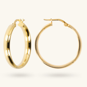 Orecchini a Cerchio Design Classico Diametro 2.5cm