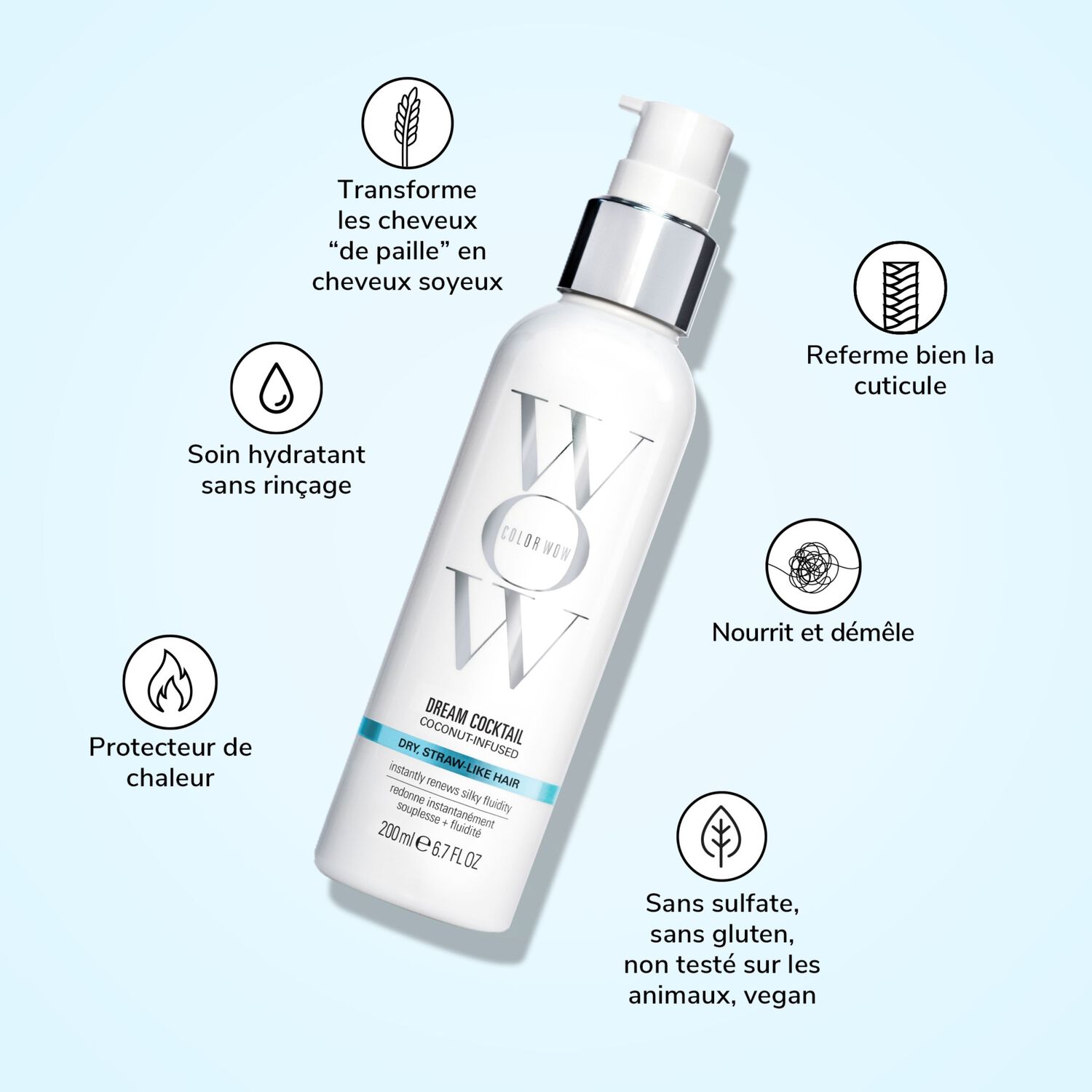 Coconut Cocktail Bionic Tonic - Soin Hydratant Sans Rinçage 200 ml
