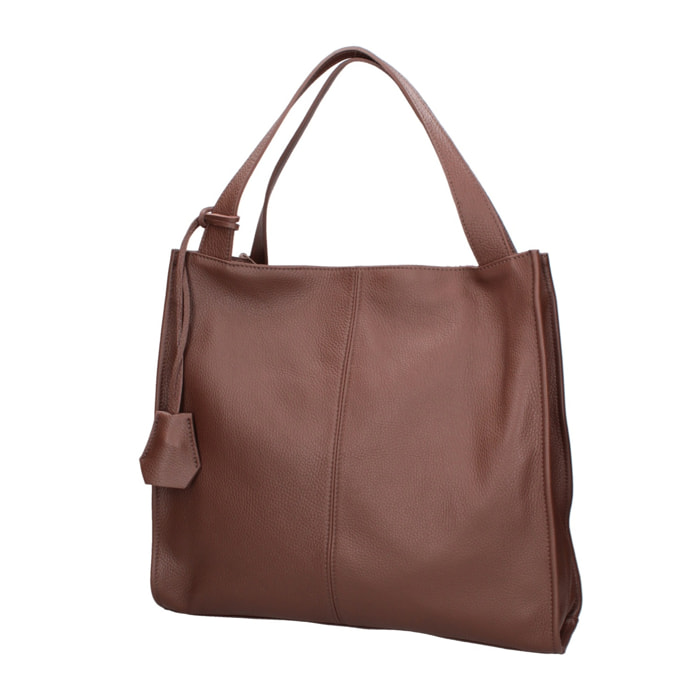 Borsa a spalla da donna - Modello Aelia - Vera pelle - 40.0 x 36.0 x 12.0 cm