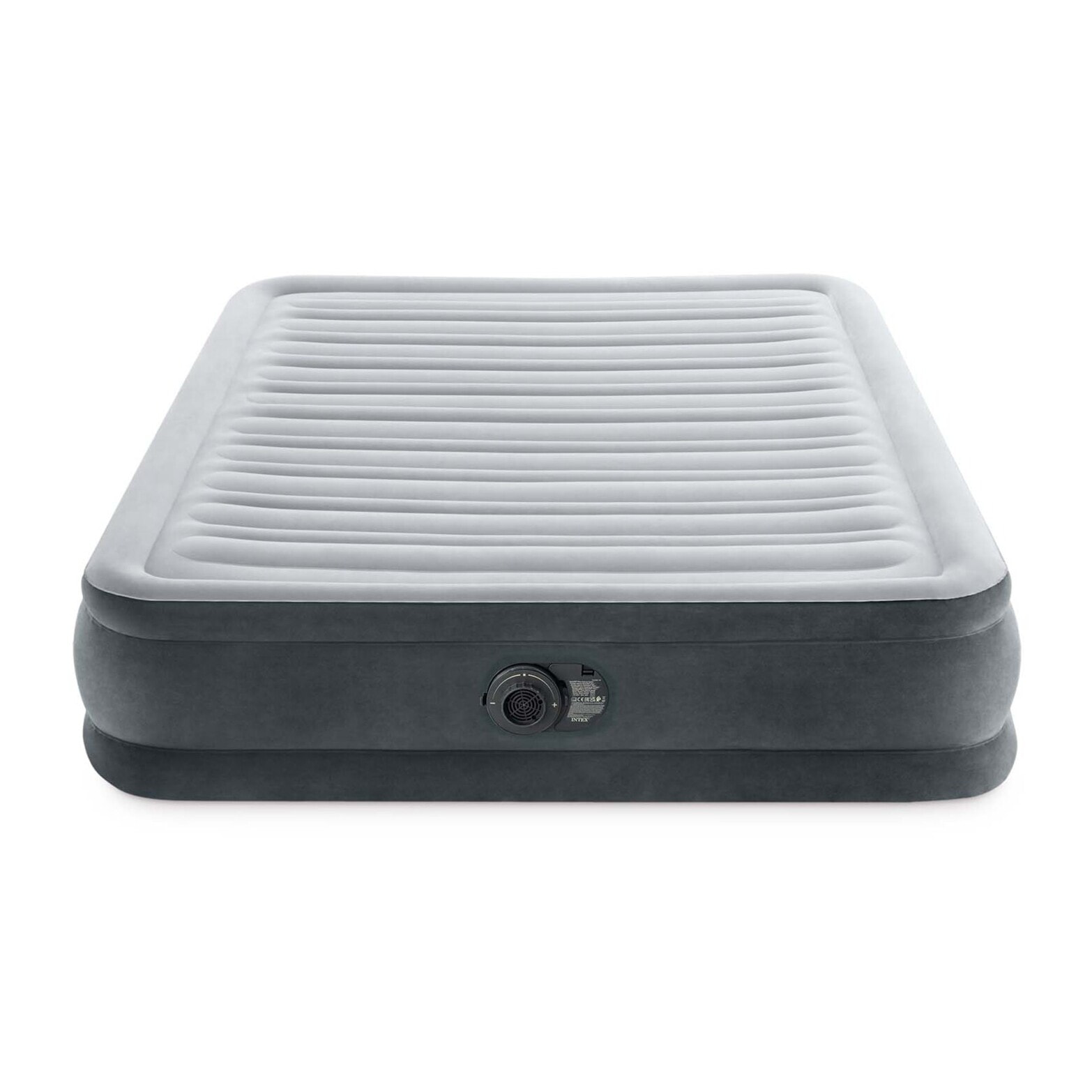 Intex Materasso Gonfiabile Dura-Beam Comfort Plush Piazza e Mezza con Pompa Elettrica Incorporata, 137x191x33