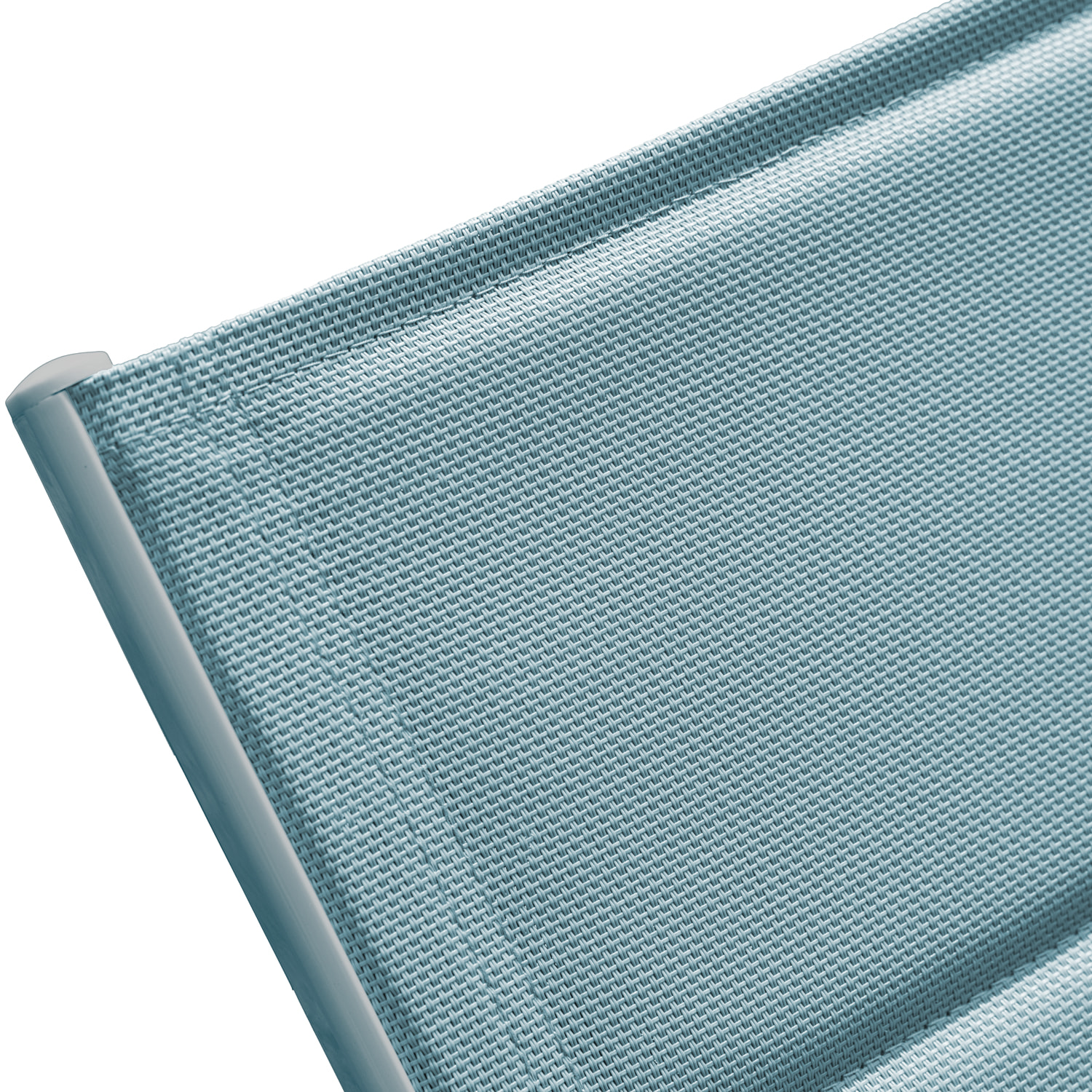 Bain de soleil BARBADOS en textilène bleu clair - aluminium bleu clair