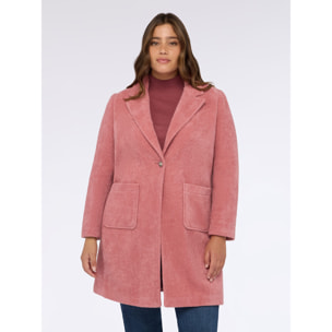 Fiorella Rubino - Abrigo efecto bouclé - Rosa