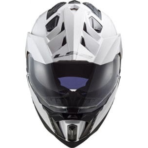 CASCO MOTO MX LS2 MX701 EXPLORER SOLID WHITE (E22.06)