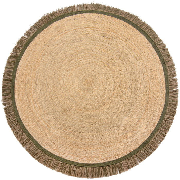 Tapis en jute KAHANA Vert