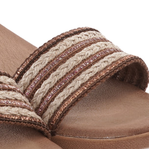 SANDALO ZEPPA FASCIA CORDA RAME