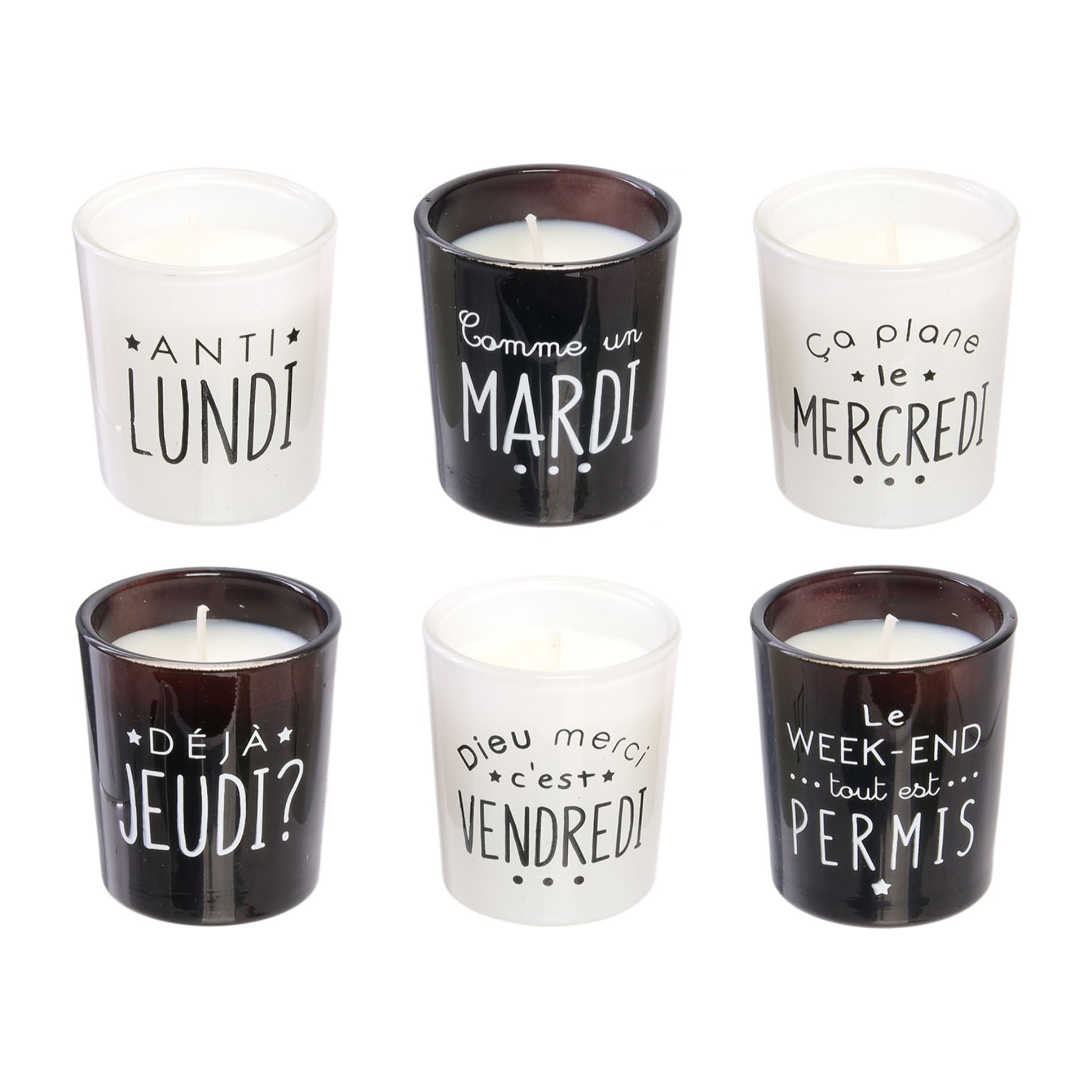 Bougie Parfumee X6 Coffret Humeur H5cm