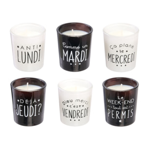 Bougie Parfumee X6 Coffret Humeur H5cm