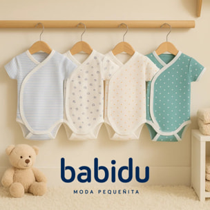 Pack 4 Body Cruzado Manga Corta