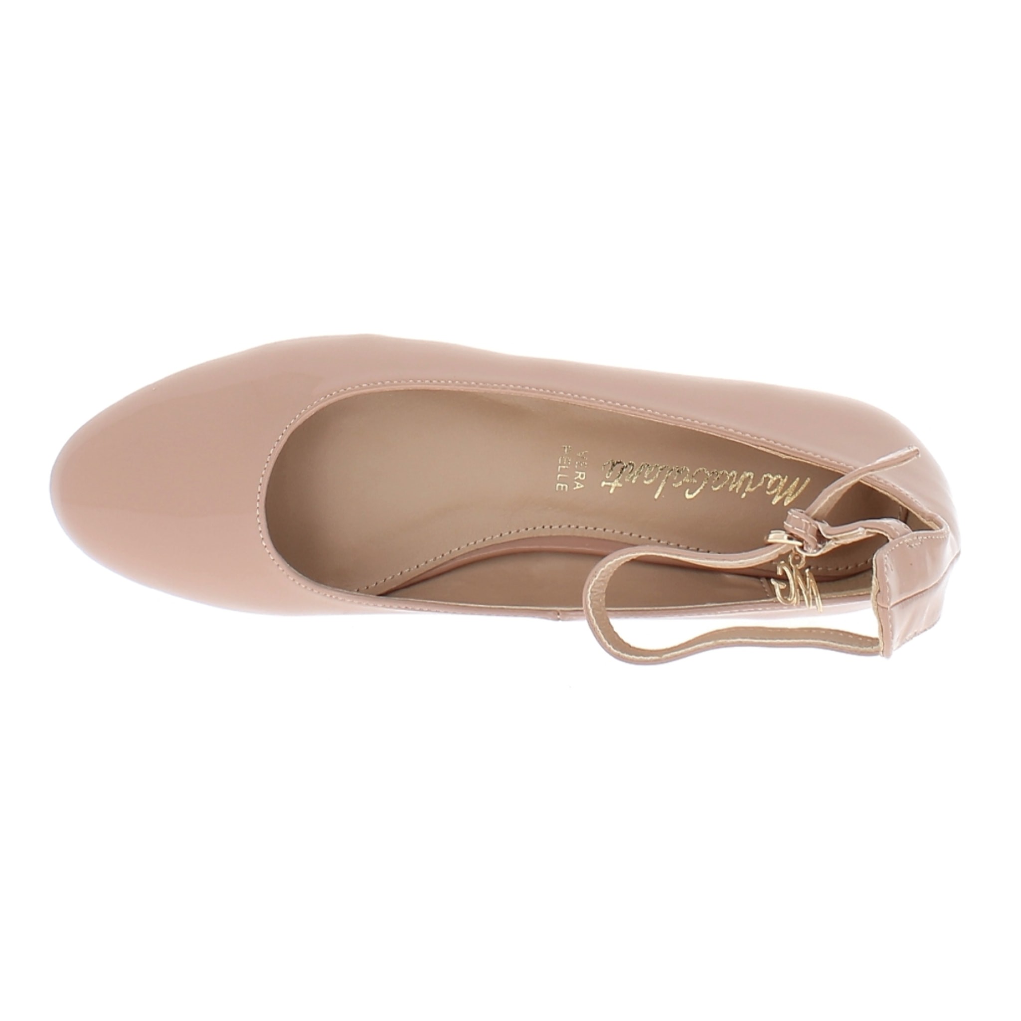 Marina Galanti Scarpe Donna Patent Hankle Strap Ballet Flat MG W24A047 Nude