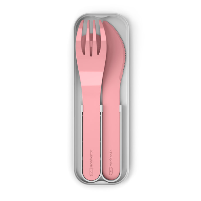 Set de 3 couverts Pocket Color Rose Blush