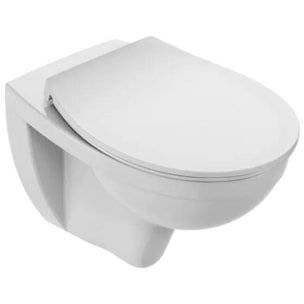 WC suspendu sans bride Patio + abattant extra plat