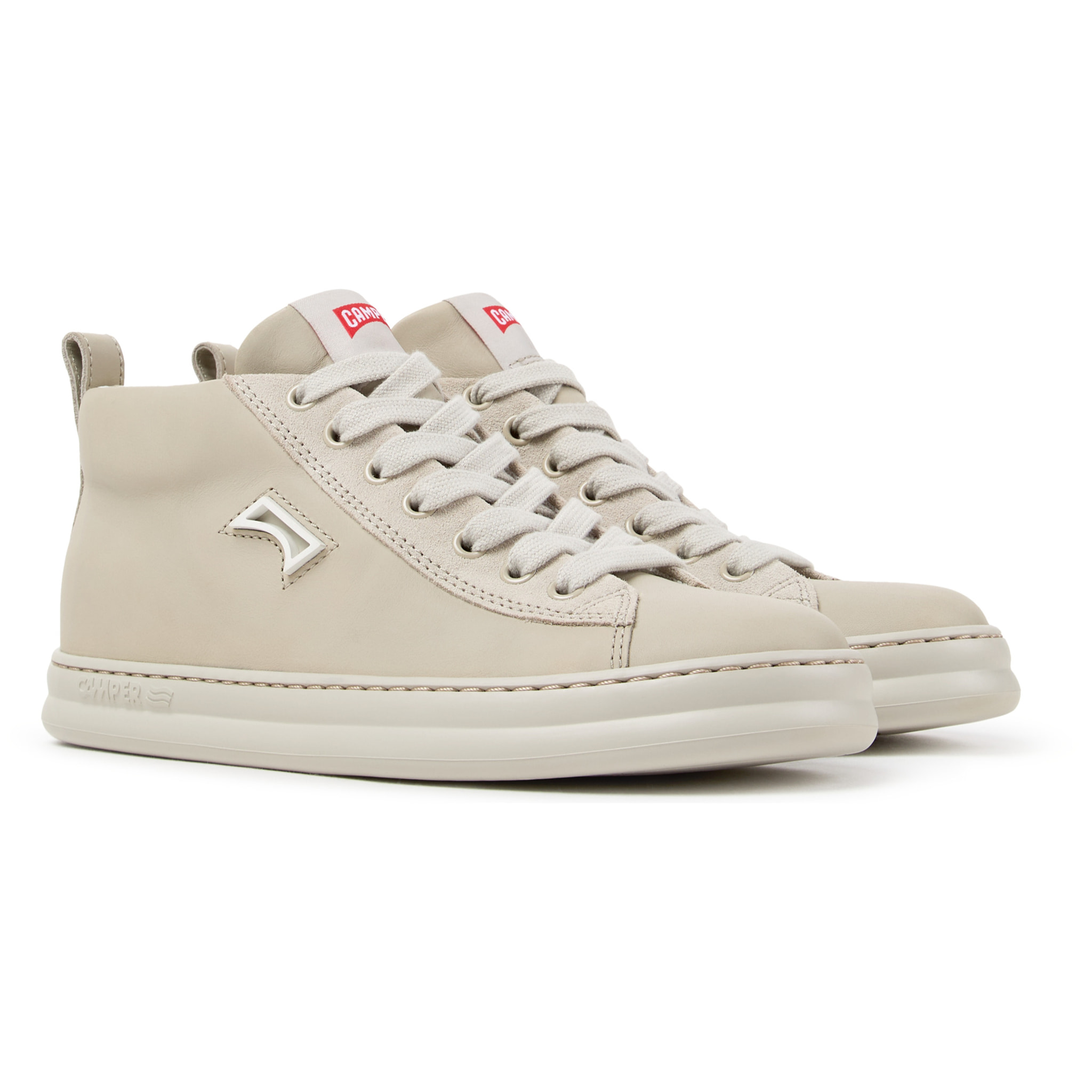 Sneaker-Bootie - CAMPER Runner Four - Beige - Piel lisa
