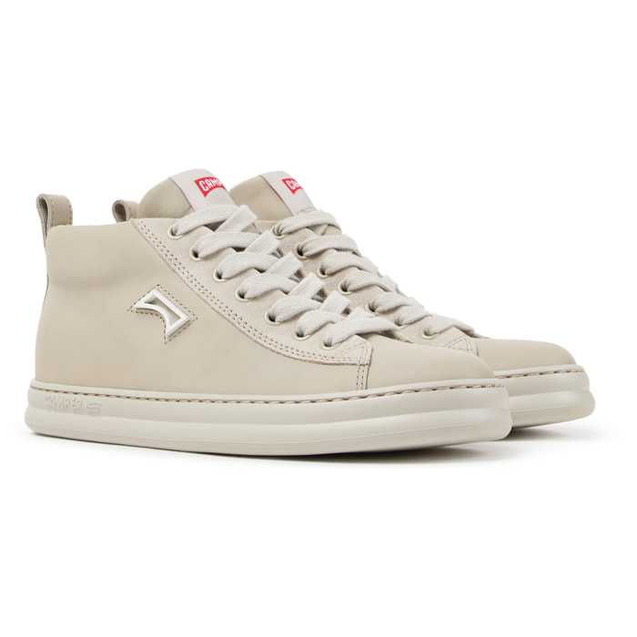 Sneaker-Bootie - CAMPER Runner Four - Beige - Piel lisa