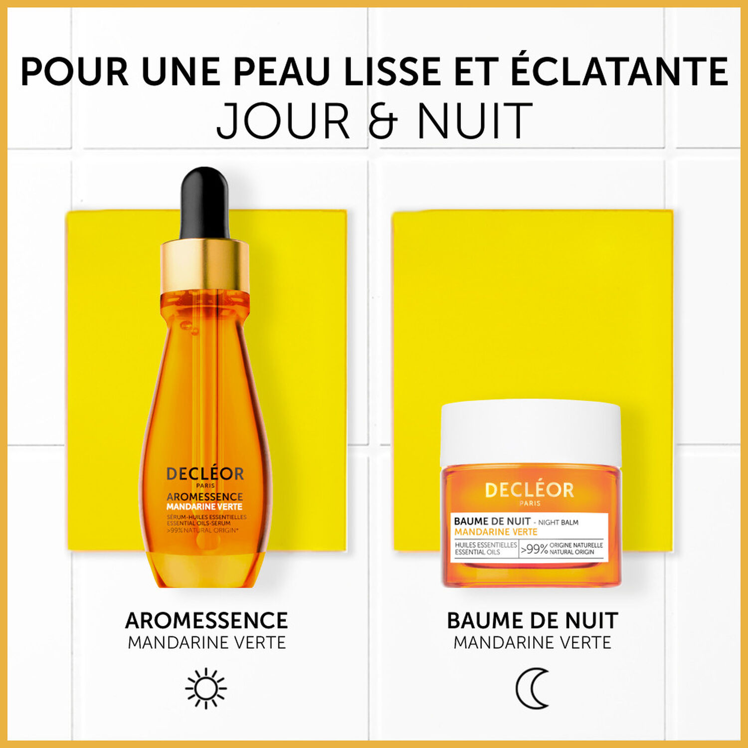 Aromessence Sérum Huiles Essentielles Mandarine Verte - Sérum Visage Eclat Lissant 15 ml