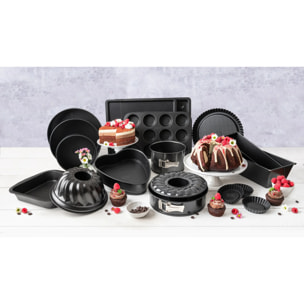 Moule à muffins 6 empreintes 28 x 19 cm Zenker Perfect Black +