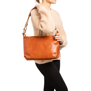 Borsa a spalla  da donna In Vera pelle Made in Italy 38x23x10 cm