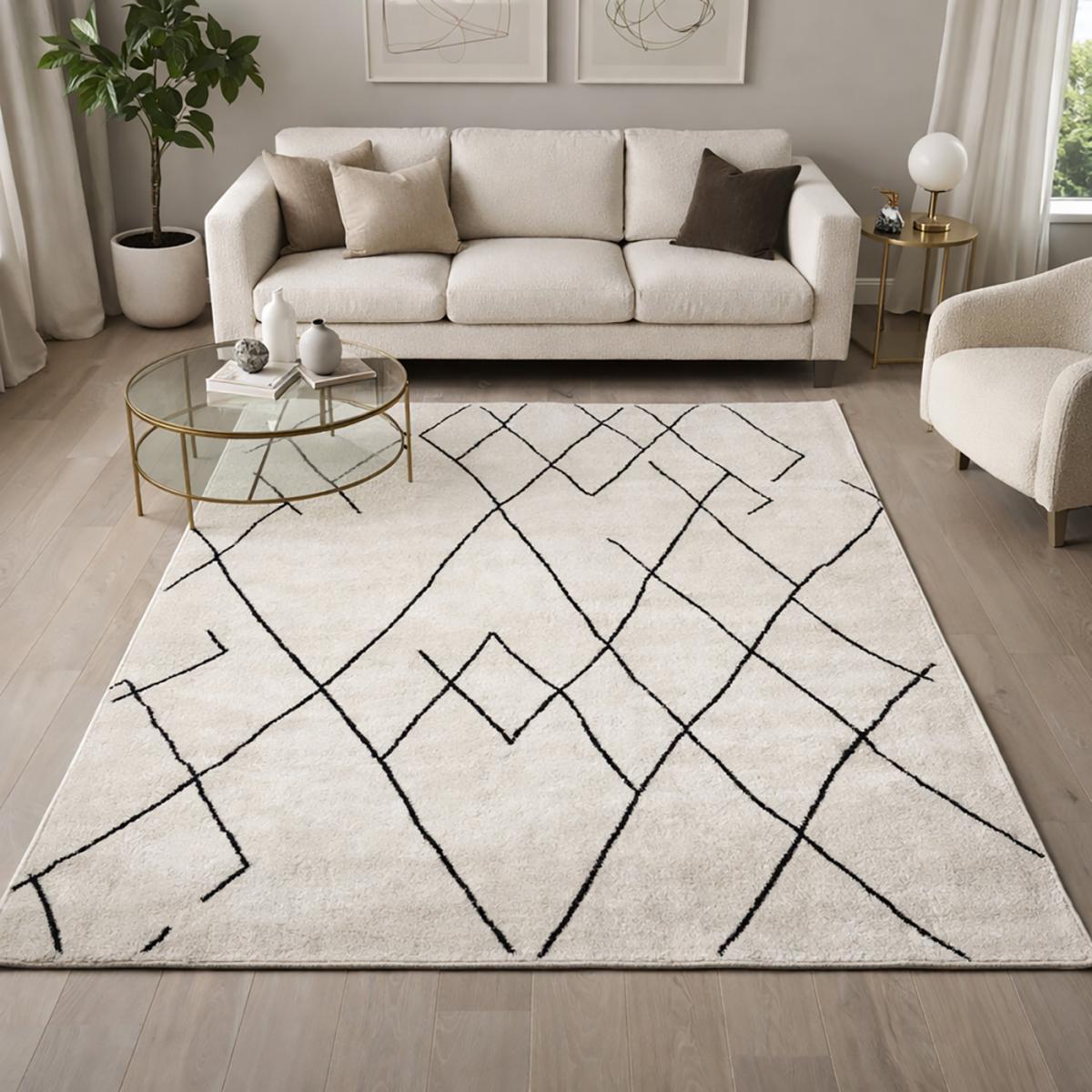 Tapis berbère tissé motifs tribaux DIHO