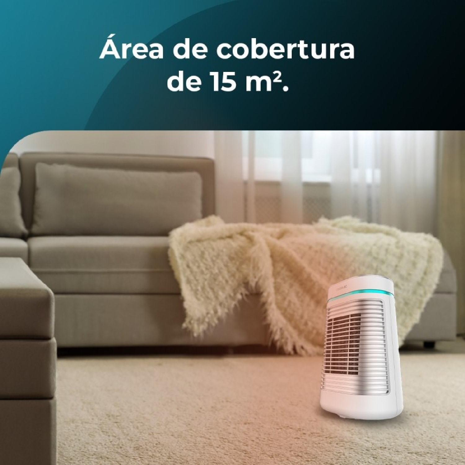 Calefactor cerámico de sobremesa ReadyWarm 1550 Max Ceramic Rotate Smart White,