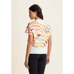 Set T-shirt Cropped multicolore e Canotta