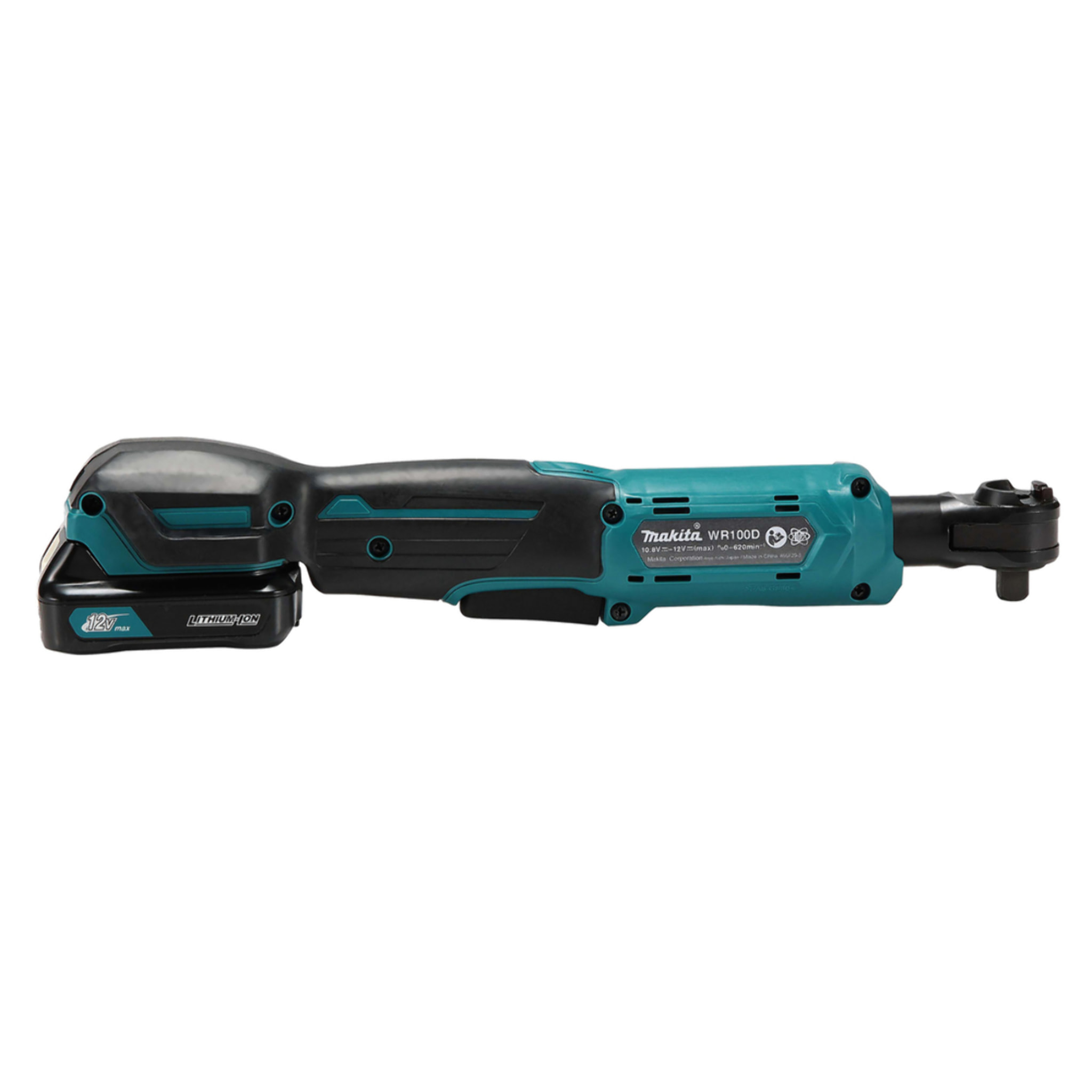Clé à cliquet 12 V Li-Ion 47,5 Nm - MAKITA - avec 1 batterie 12V 2.01Ah - chargeur - WR100DWA