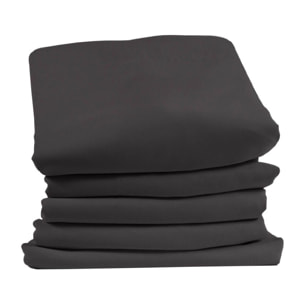 Rideau Séparateur de Pièce à galon et ourlet - Gris anthracite