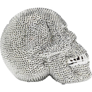 Tirelire Skull Crystal argentée Kare Design