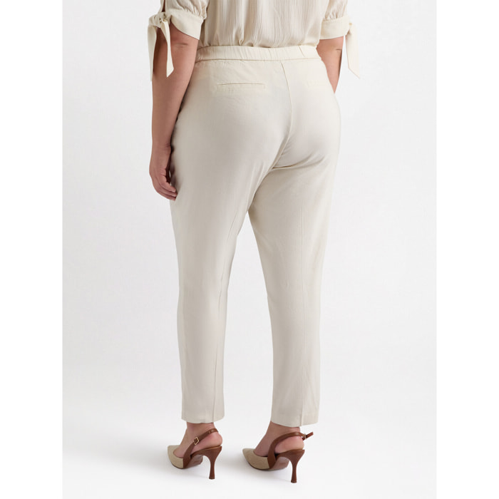 Fiorella Rubino - Pantalón New York de mezcla de lino - Blanco