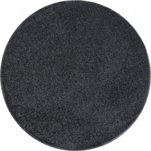 Tapis rond tissé motif uni JUFO