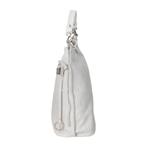 Borsa a spalla da Donna Elga in Vera Pelle Made in Italy 35x45x15 cm