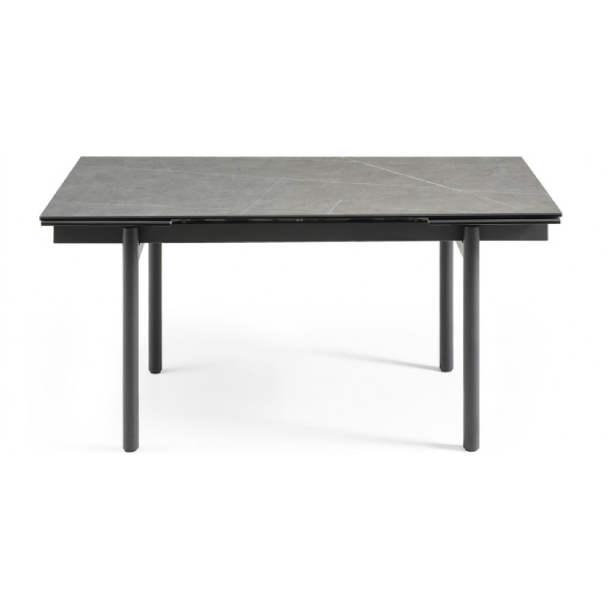 Table extensible en céramique marbre grey L160/240cm - 9 piètements - UNIK