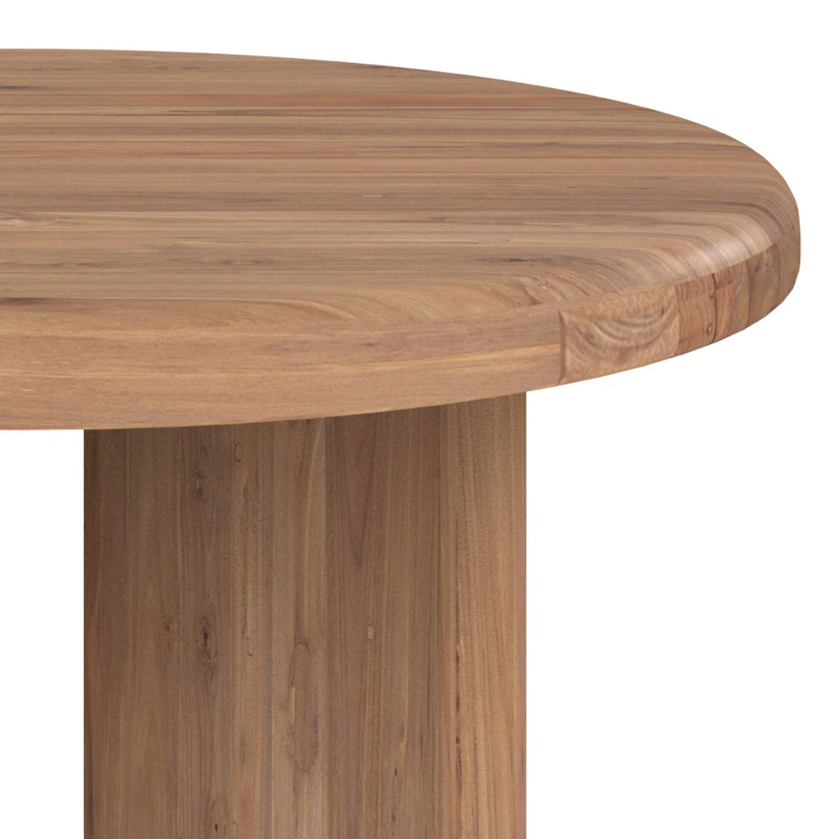 Table basse ronde en bois de teck recyclé D80 cm - Bana