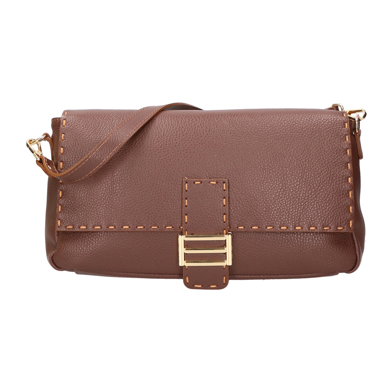 Borsa a spalla da donna - Modello Walda - Vera pelle - 34.0 x 17.5 x 10.0 cm