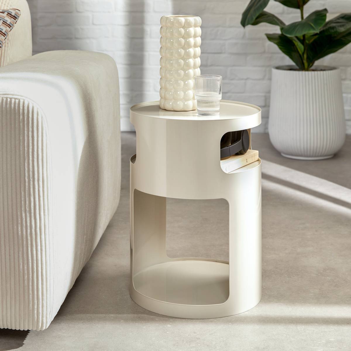 Table d'appoint Ashdal argile 32,5x32,5cm