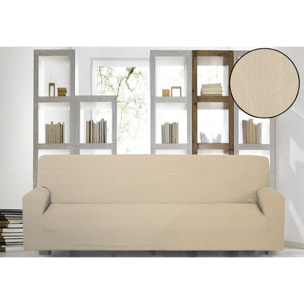 WHITE & WHITE Copridivano 4 posti costine panna