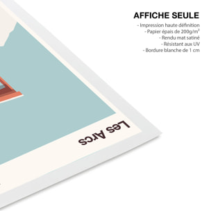 Affiche Arcs Charlotte Perriand Affiche déco architecture Affiche seule
