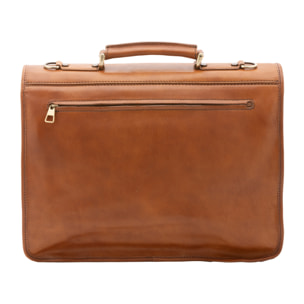 Borsa a mano  unisex In Vera pelle Made in Italy 25x38x10 cm