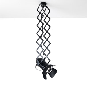 Suspension extensible Tomasucci EXTENSION, en acier et aluminium, noir