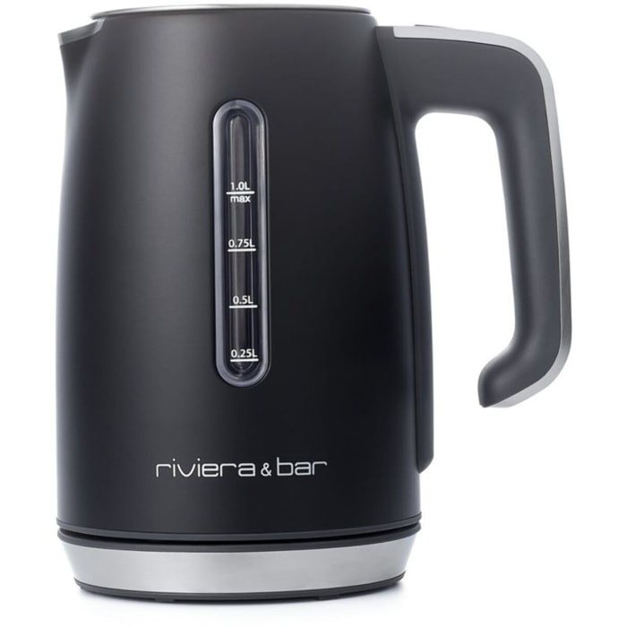 Bouilloire à température réglable RIVIERA ET BAR INOX TR 1L NOIR BBT729