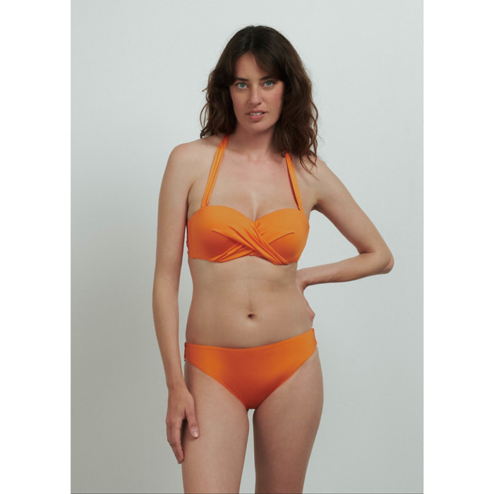 TOP BIKINI ARANCIO SCURO CONBIPEL