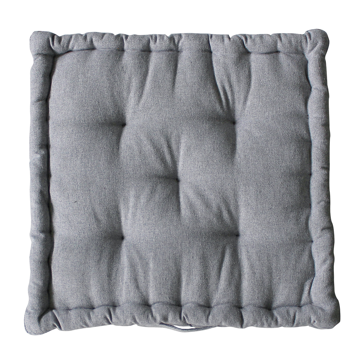 Coussin de sol en coton recyclé - Gris clair