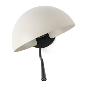 DOMINICA Lampada da parete beige con lettore