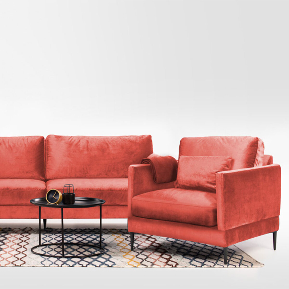 Fauteuil Splendido Velours - 1 Place