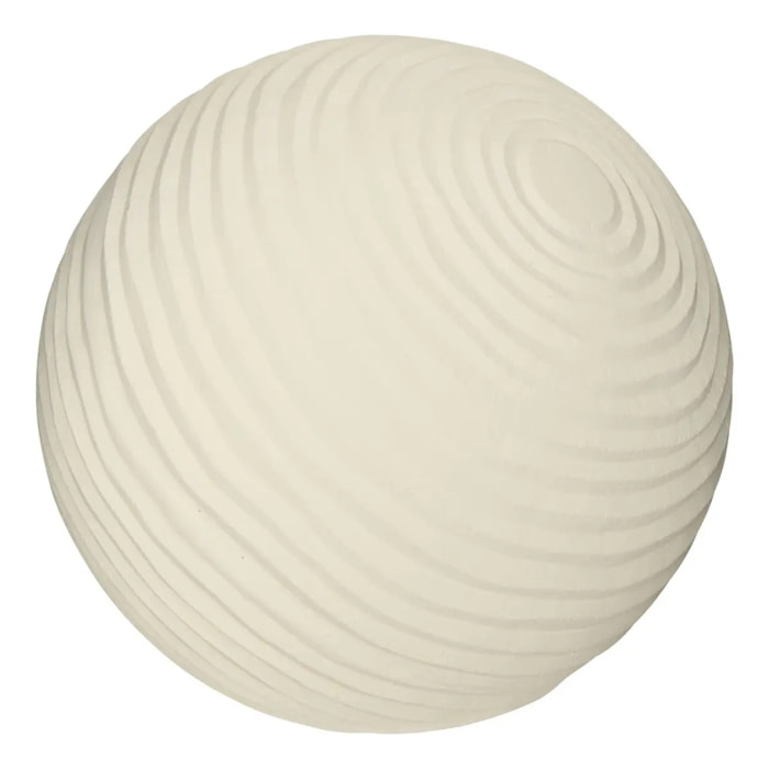Objet déco d'extérieur Bili boule D42cm blanc