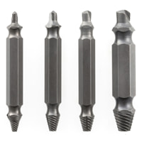 Set di 4 bits per la rimozione delle viti danneggiate - acciaio temperato