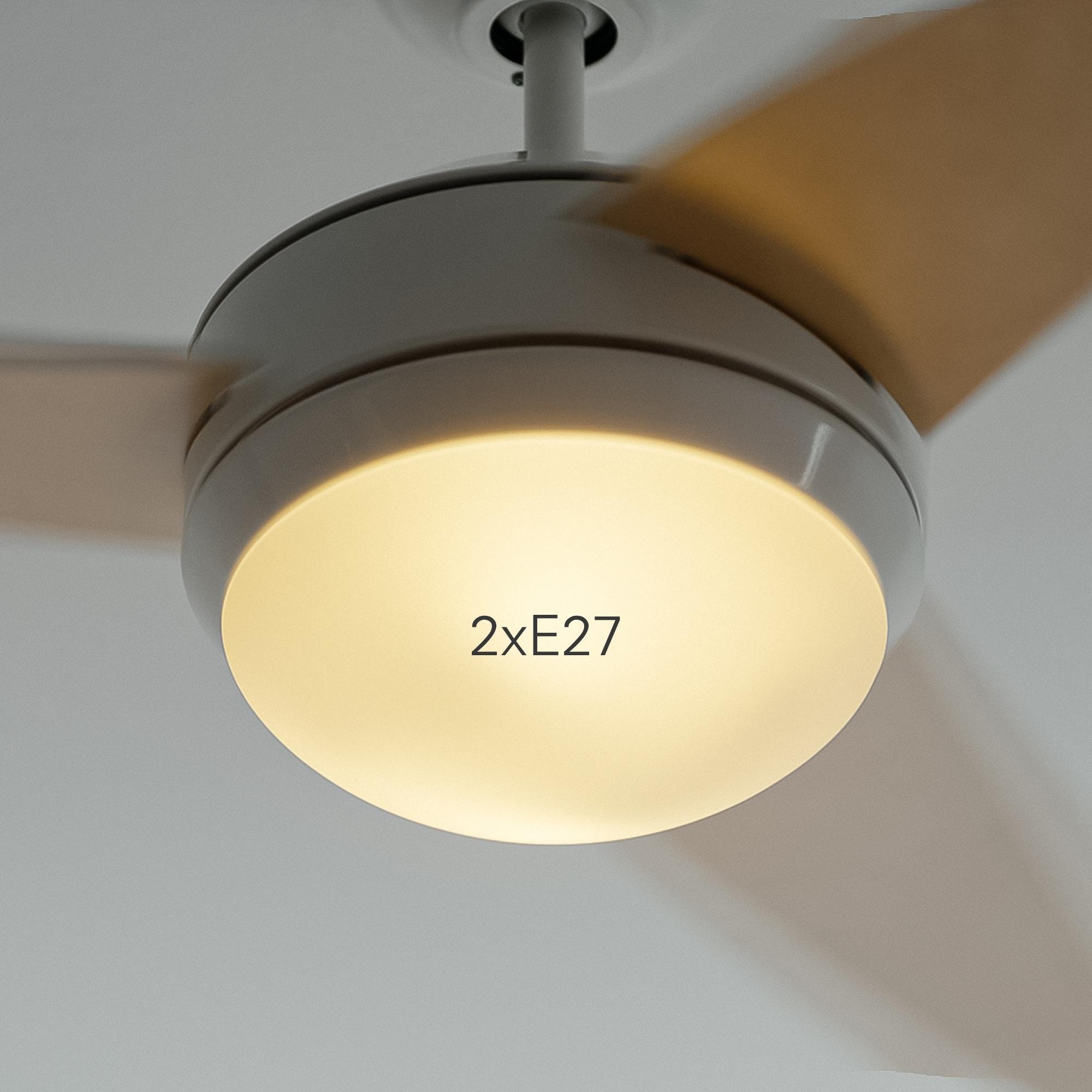 Forlight Ventilador IP20 Windy E27 15W Blanco Blanco