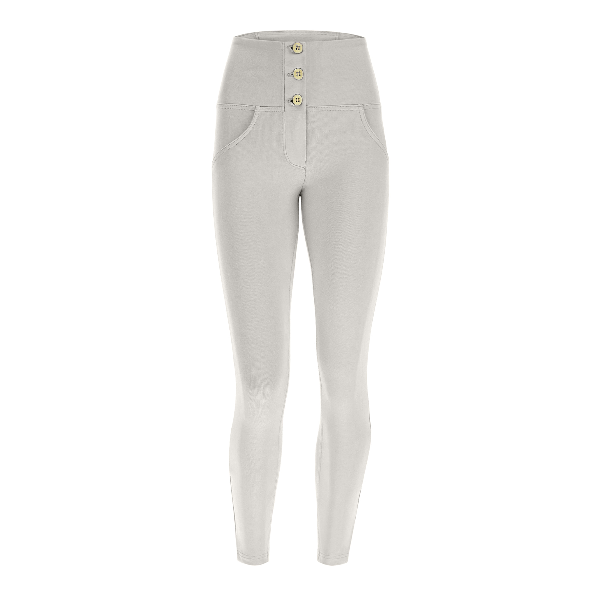 Pantaloni push up WR.UP® 7/8 superskinny vita alta con bottoni