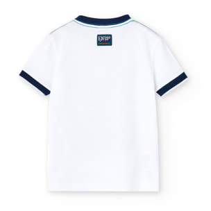 Camiseta niÃ±o estampada, mangas cortas, blanco, 508115